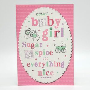 Brand New Baby Girl Star Cards