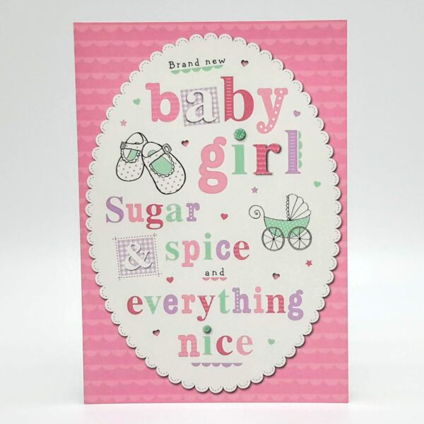 Brand New Baby Girl Star Cards
