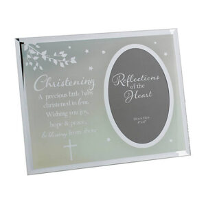 Reflections Of The Heart Christening Photo Frame